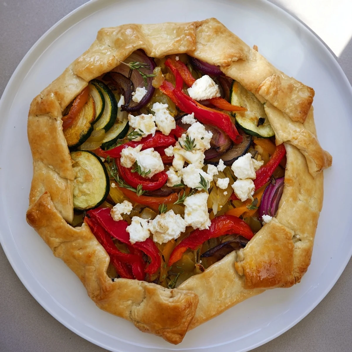Enjoy a slice of homemade Savory Galette, bursting with savory flavors, perfect for dinner.