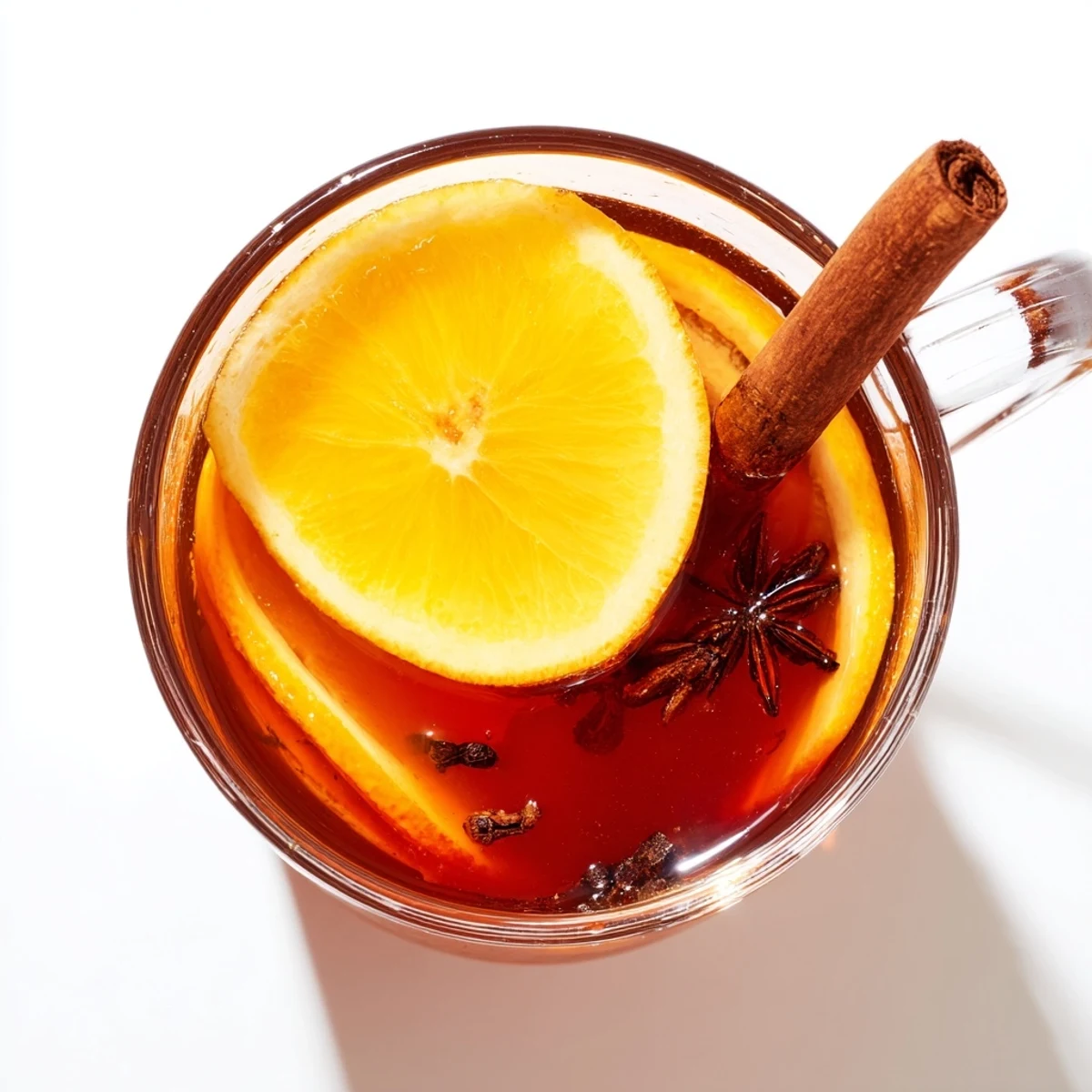 A fragrant aroma of warm spices infuses the air with this homemade Spiced Hot Fruit Punch.