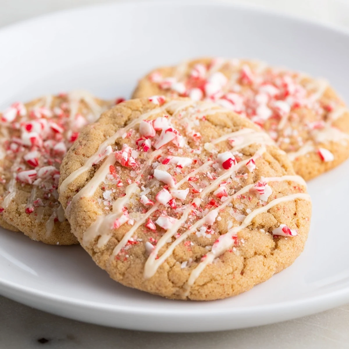 These homemade Peppermint Candy Cane Cookies are a sweet, peppermint-flavored treat ready to enjoy this season.