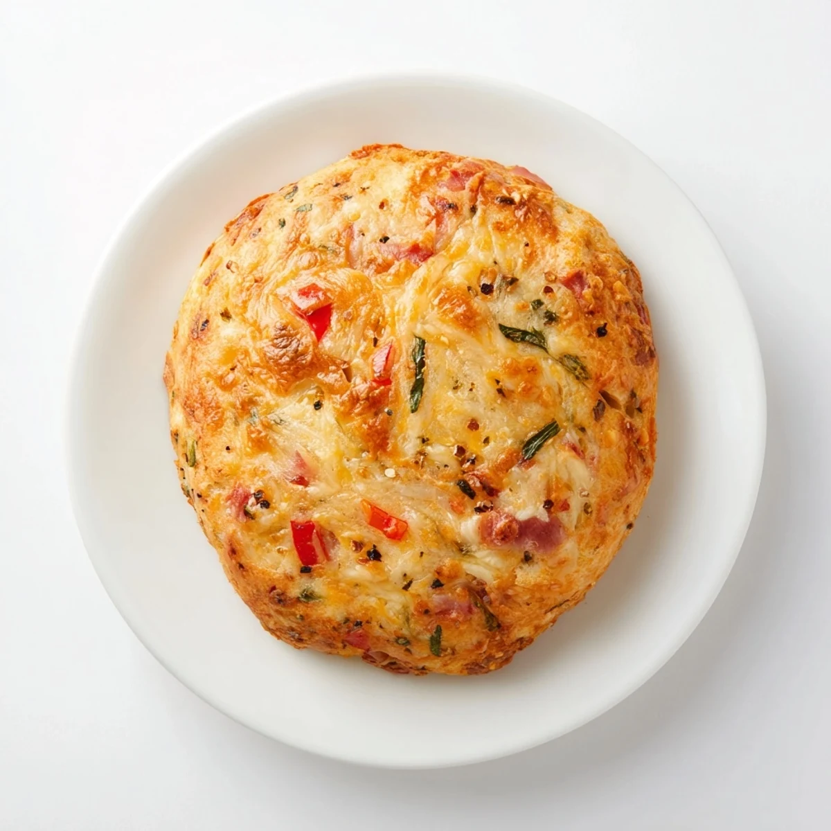 Fluffy, cheesy baked Egg Cups with fresh spinach and tomatoes, perfect for a quick breakfast.