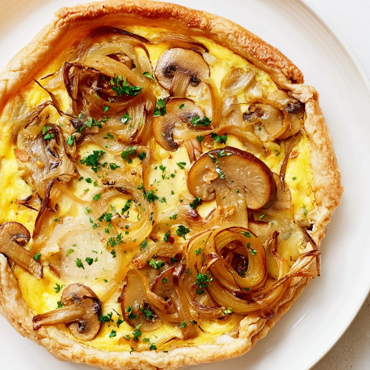 Mushroom Onion Tart