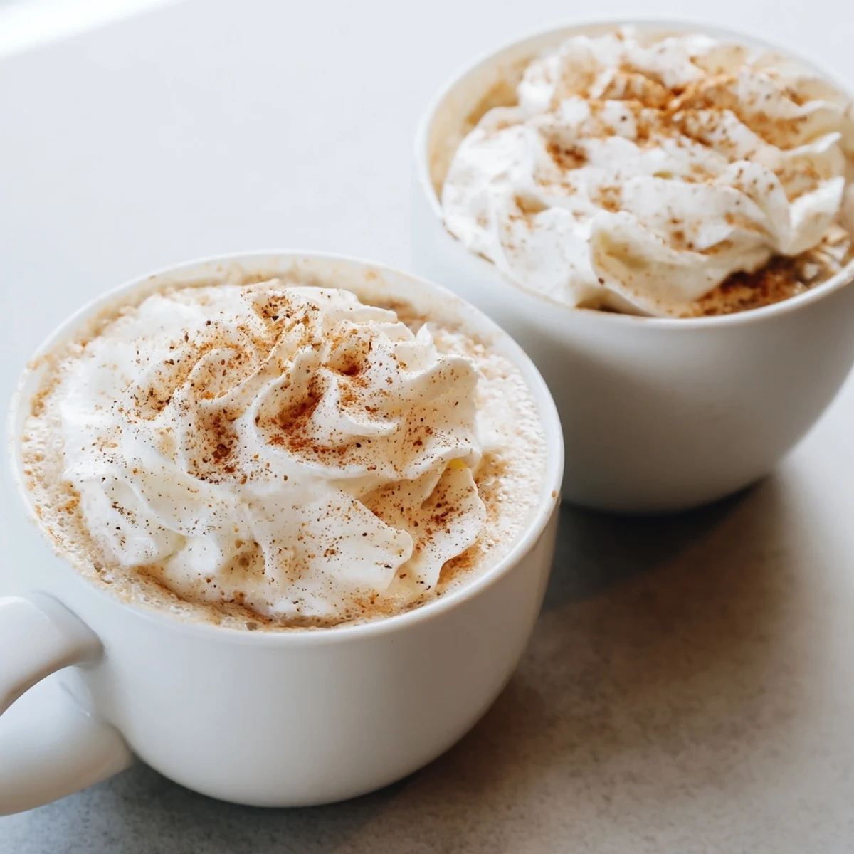 A festive pumpkin spice latte, warm with fall spices, ready to be enjoyed on a chilly day.