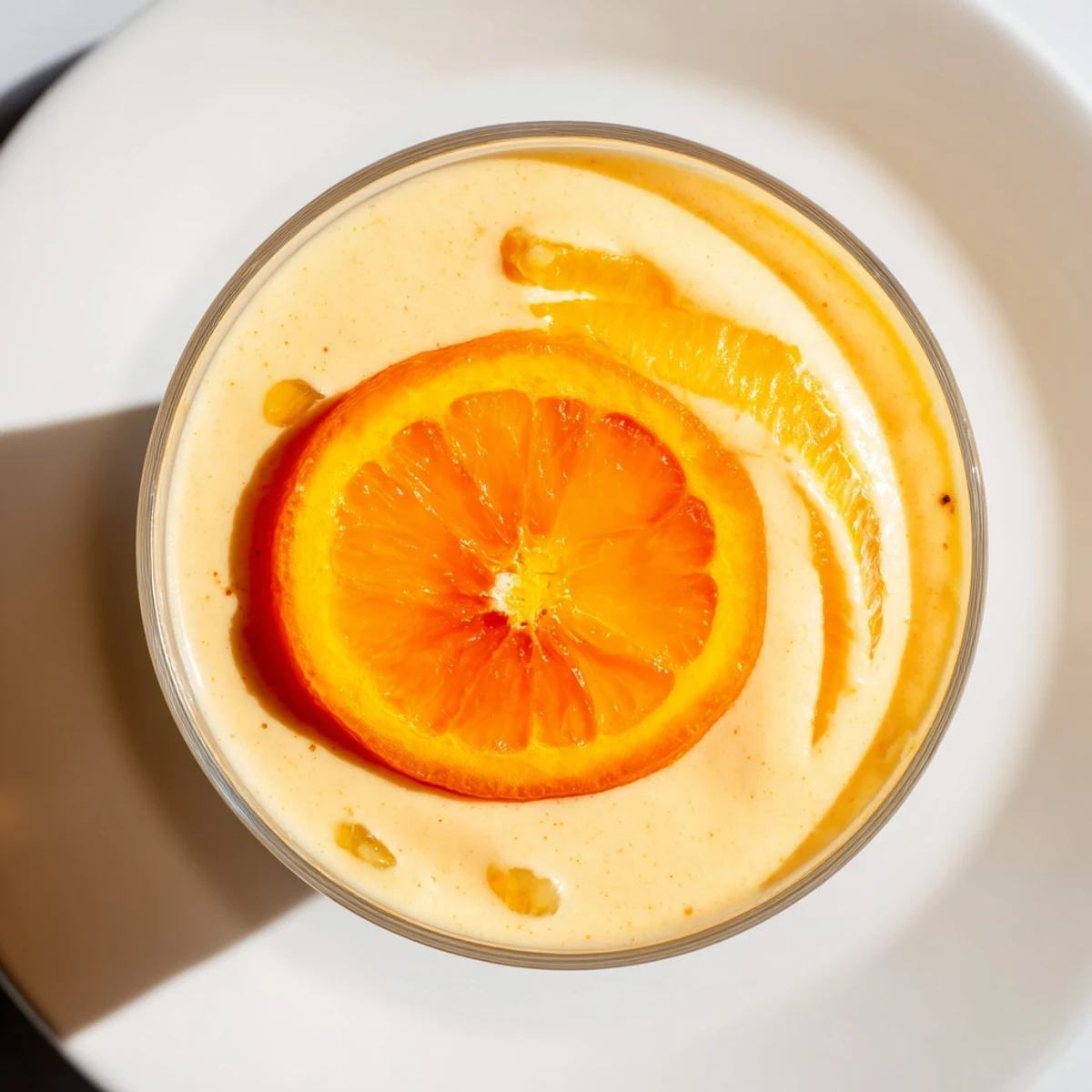 Enjoy a refreshing morning with this vibrant orange smoothie, a naturally sweet and fruity delight.