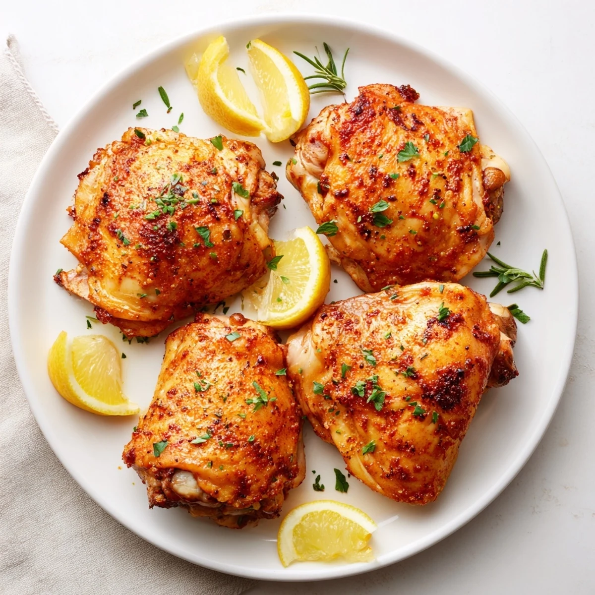 Close-up of perfectly cooked Baked Chicken, revealing tender meat and a simple, satisfying meal.