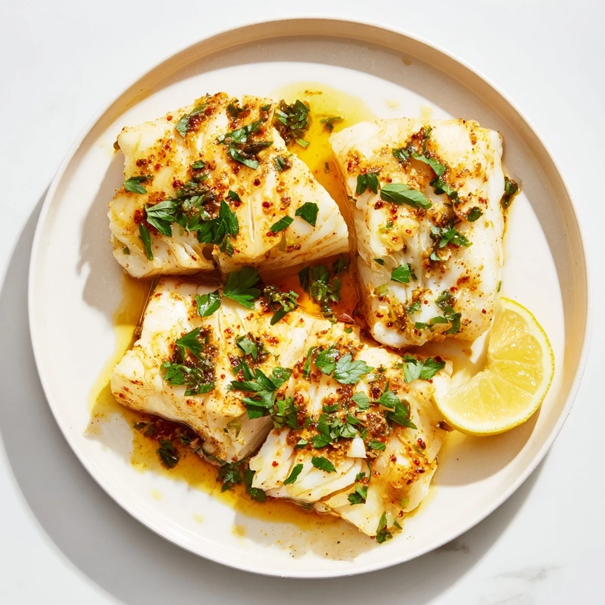 Enjoy this easy Baked Cod Loin recipe, featuring beautifully seasoned, tender cod, perfect for a healthy meal.