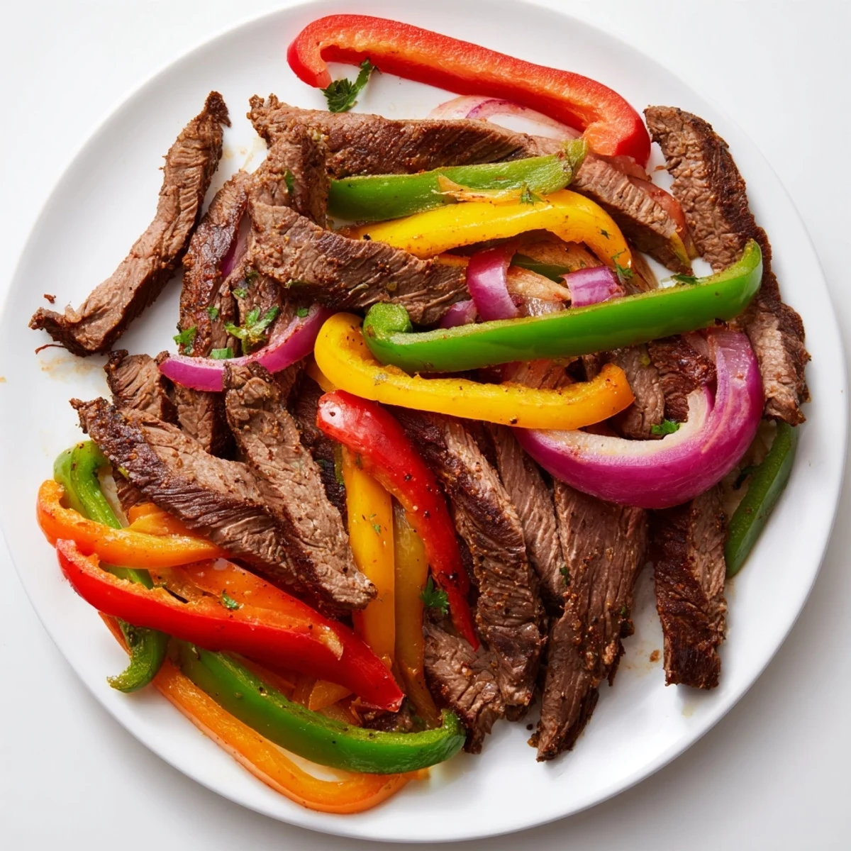 Enjoy a quick and easy Tex-Mex meal with these sheet pan steak fajitas, bursting with flavor, served with your favorite toppings.