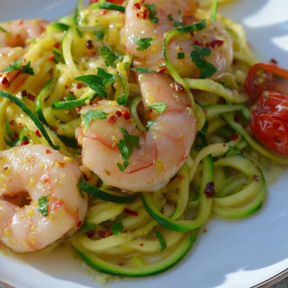 Shrimp Scampi Zucchini Noodles