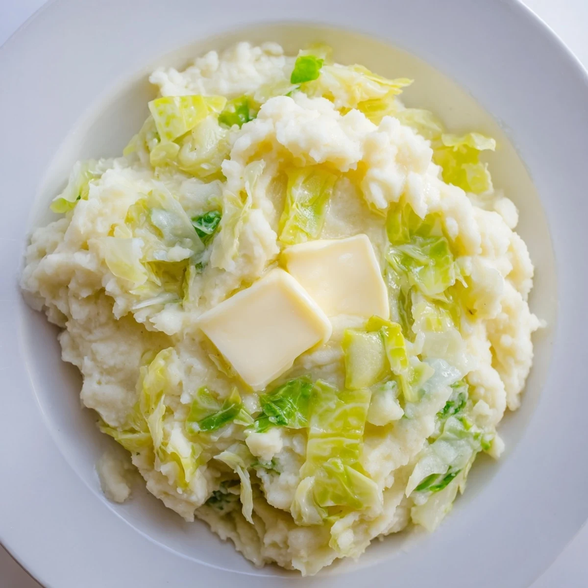 Sautéed cabbage and fresh scallions folded into fluffy St. Patrick's Day Colcannon Mashed Potatoes for a classic Irish flavor.