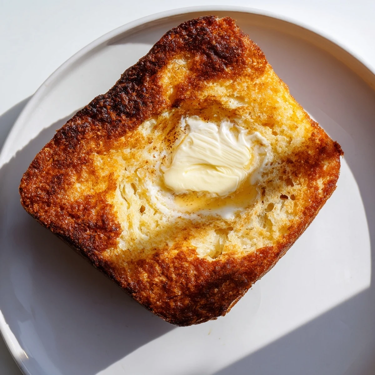 Rustic triangular Irish Potato Bread Farls with a crispy crust, alongside a generous pat of salted butter on the side.