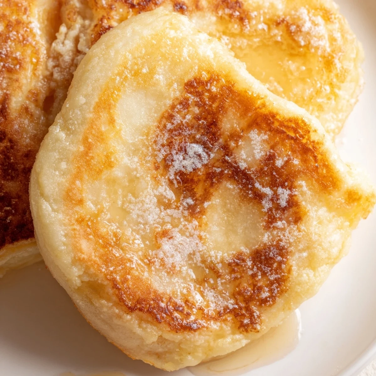 Freshly cooked Irish Potato Bread Farls stacked on a rustic plate, perfect alongside a hearty breakfast.