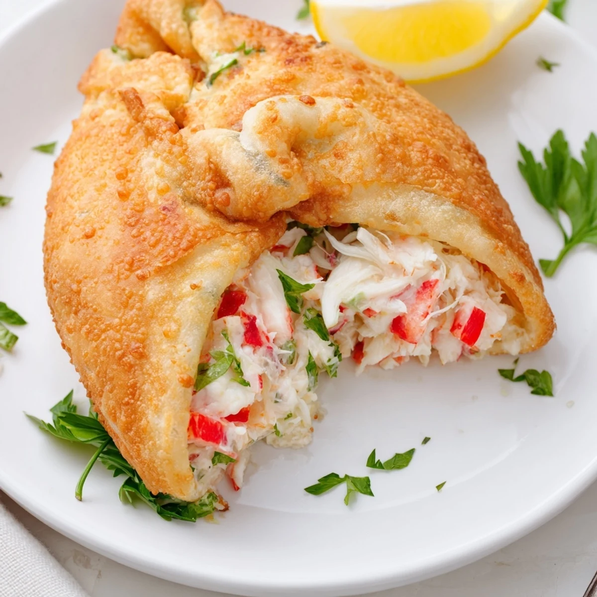 A platter of warm Cheesy Seafood Tortilla Bombs paired with a small dipping bowl of garlic aioli, ready to serve.