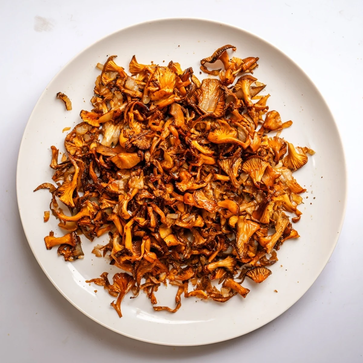 Savory plant-based carnitas featuring juicy shredded mushrooms seasoned with Mexican spices