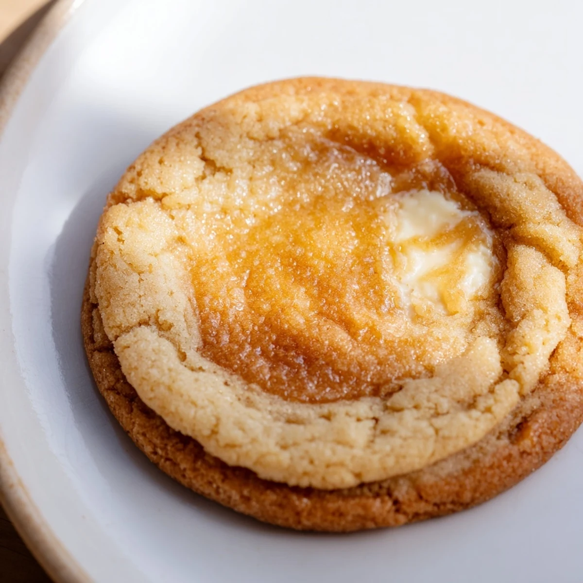 Golden caramelized sugar tops these soft baked creme brulee cookies with creamy centers