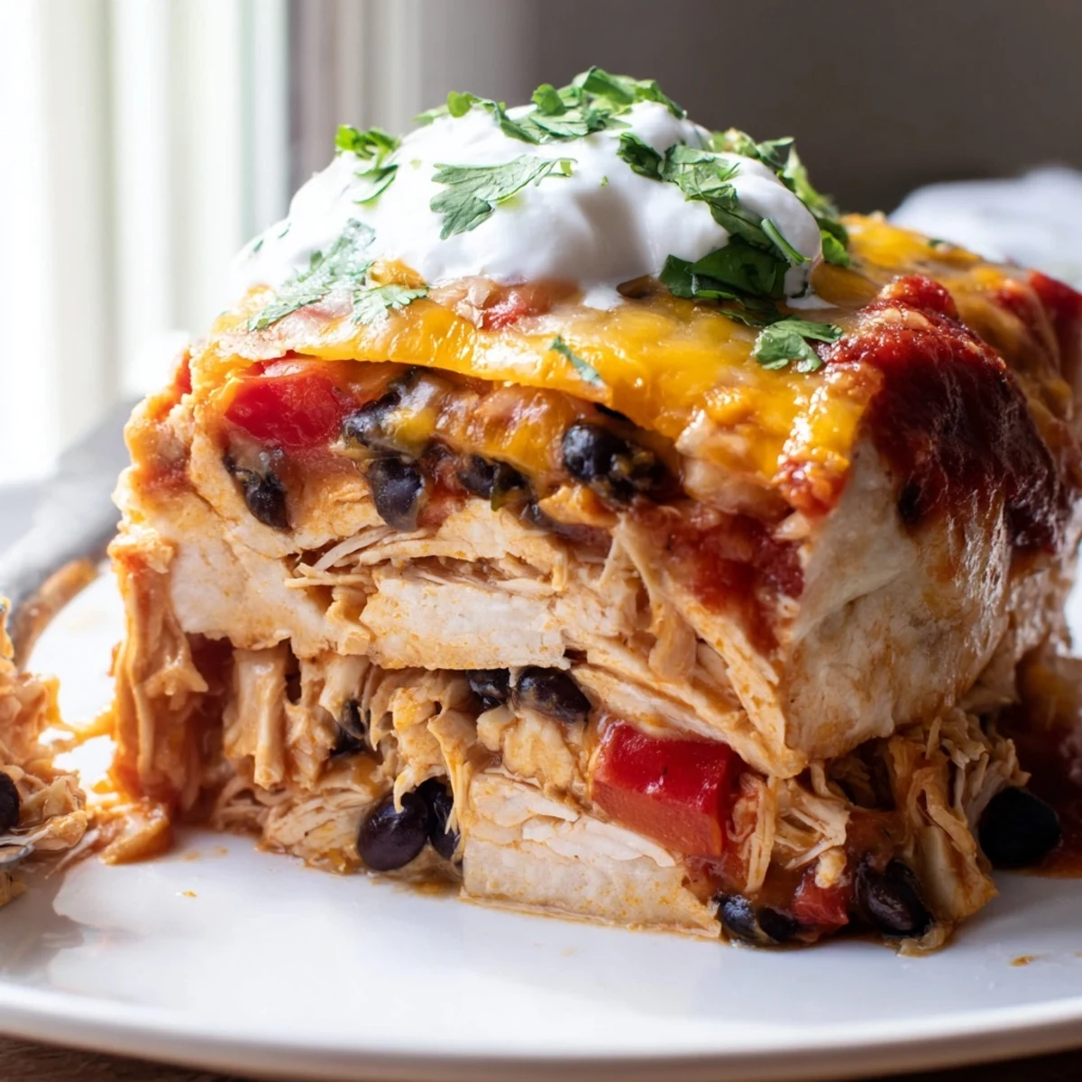 Chicken Burrito Casserole